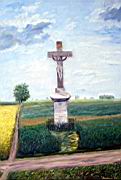 A kereszt ut olaj farost 50x35 cm.jpg