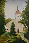 Hedervar Boldogasszony kapolna olaj farost 50x35 cm.jpg
