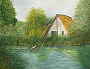 Horgasztanya a toparton olaj vaszon 50x70 cm.jpg