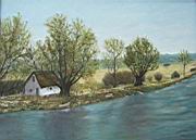 Kis lak a Nagy-Duna menten olaj farost 50x70 cm.jpg