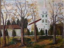 Medgyesegyhazi evangelikus templom olaj-vaszon 40x50 nem elado.jpg