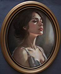 Elhallgatott gondolat, 40 x 30  cm, olaj , farostlemez,.jpg