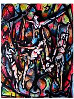 Butterflies of the Trapeze - Brussels  December 2005  Oil Pastel  Paper  65 x 50 cm.jpg