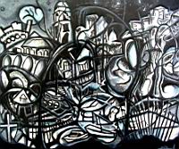 Coastal Town in Turkey - Pecs  September 1999  Pastel  Paper 44 5 x 54 cm.jpg