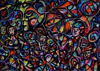 Clowns - Budapest  September 2006  Oil Pastel  Paper 50 x 70 cm.jpg