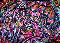 Circus Riders - Paris, November 2008, Oil Pastel, Paper 50 x 70 cm.jpg