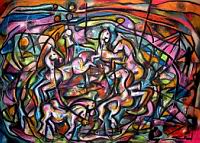 Gallop - Budapest, April 2011, Oil Pastel, Paper 50 x 70 cm.jpg